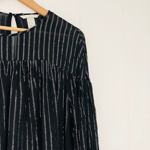 H&M Black Blouse with Metallic Detail - Picture 6 of 9